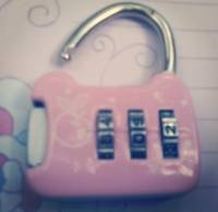 pink lock