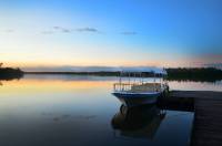 Resort, lake danao, lake, sunset