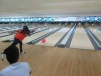 At bowling center in sm