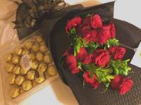 roses and chocolates, the perfect combination, #valentinesday, #love, ferrero rocher