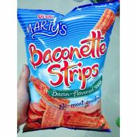 oishi martys, baconette strips, #baconflavored