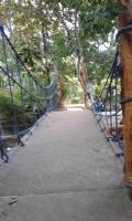 Bamboo bridge, exciting, fun