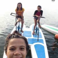 Water bicycle, Lake Danao Park, Camotes