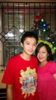 with my mom 