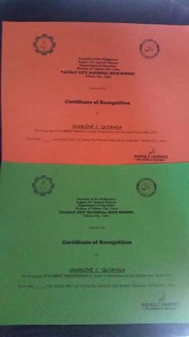 ate cha2 certificates