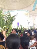 after mass, malling, entrance, picture