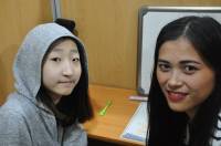 with my korean student