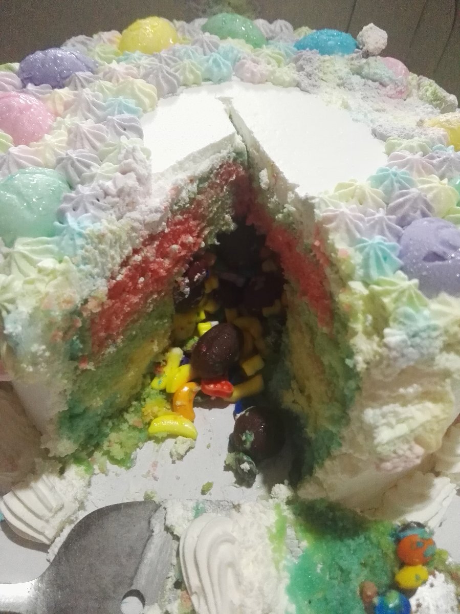 Easter cake surprise