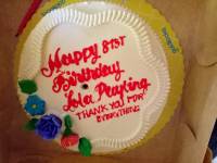 lola paylings bday cake