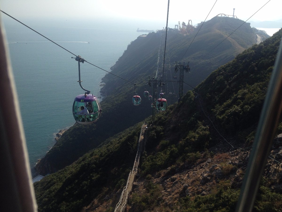Hong Kong, Ocean Park, Travel, Cable Car, View, Top, Mountain