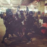 #paintballing, #army, #soldiers, #gun
