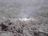 pacaya volcano lava, still hot