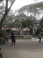 courtyard fountain, guatemala