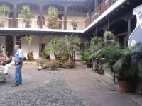 courtyard fountain, guatemala