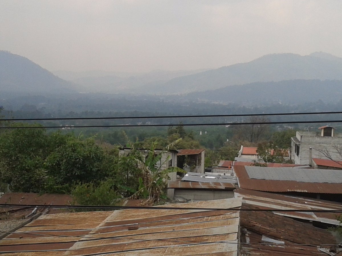 view across the rooftops, guatemala