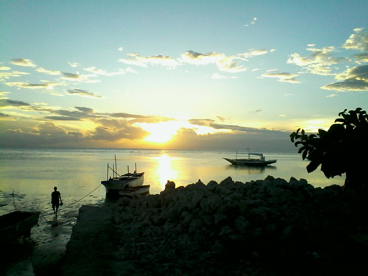 Sunset or sunrise It doesnt matter because that is a beautiful view over the filipino seascape