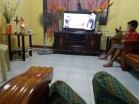 Watching tv at banawa