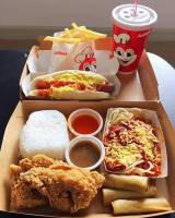 Rice chicken meal at jollibee