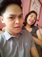At house, with babe, twofie, wacky faces and all