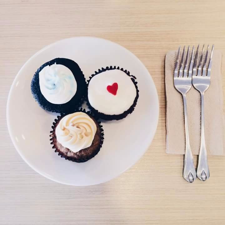 Heart cupcake