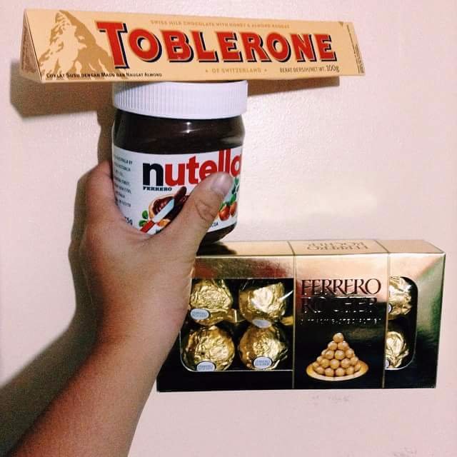 Toblerone, nutella, ferrero