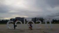 Friends, travel, resort life, selfie