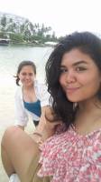 Friends, travel, resort life, selfie