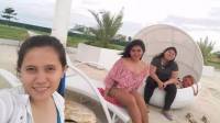 Friends, travel, resort life, selfie