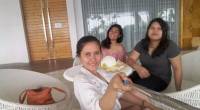 Friends, travel, resort life, selfie