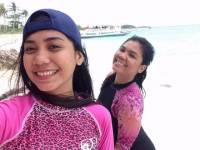 Friends, travel, resort life, selfie, malapascua island