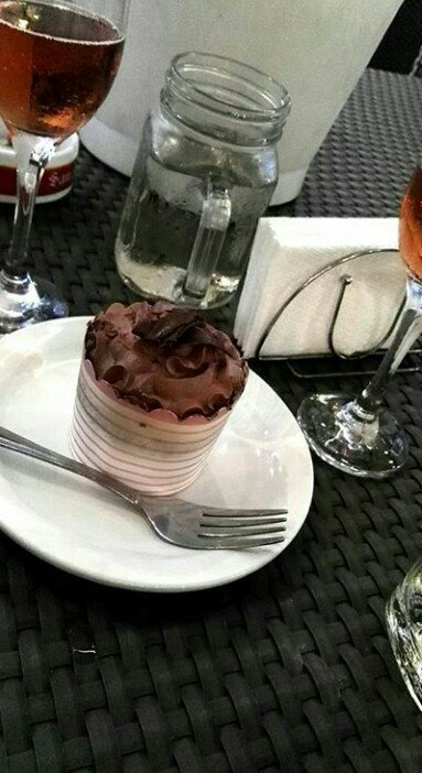 cake, wine, good food