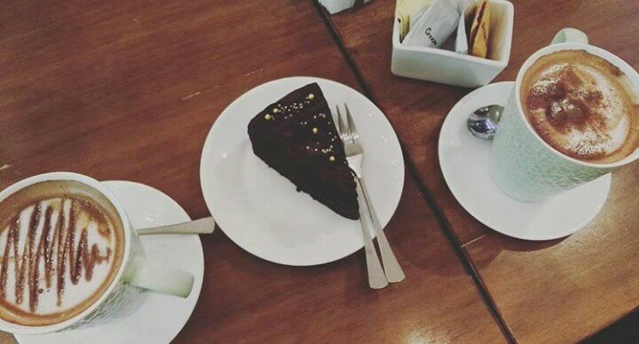 coffee, cakes