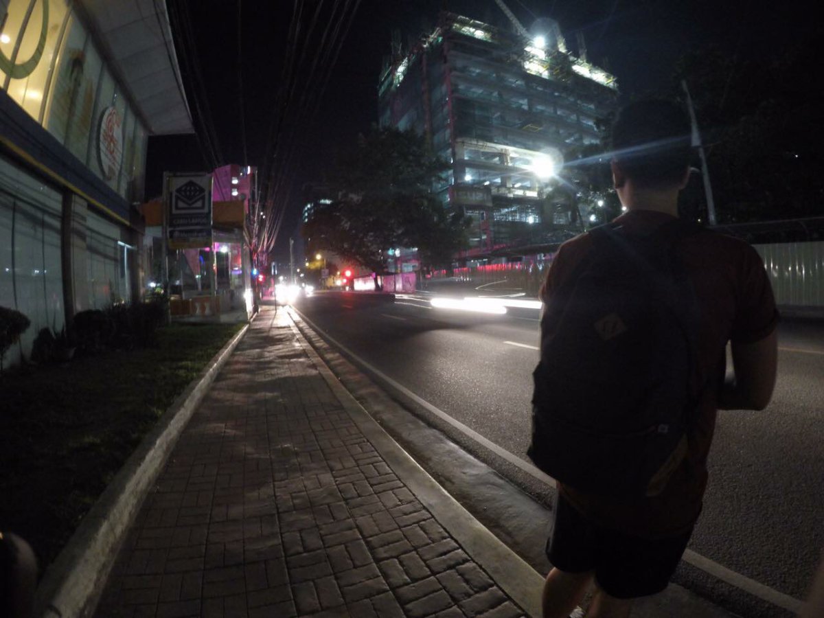 road, night