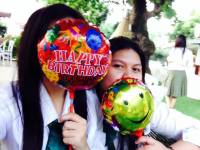Happy birthday smile balloons