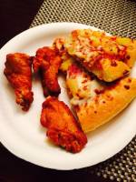pizza and chicken for dinner food is love
