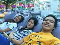 with my friends, at La Vie Parissiene