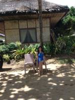 my beautiful cousin, at panglao beach, when in bohol