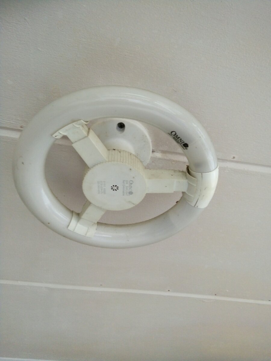 Circular ceiling bulb