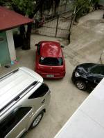 Red car parking