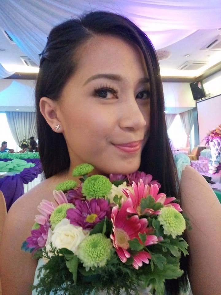 Me as a bridesmaid, selfie at the reception