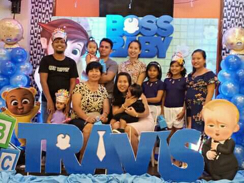 lfamily with our boss baby