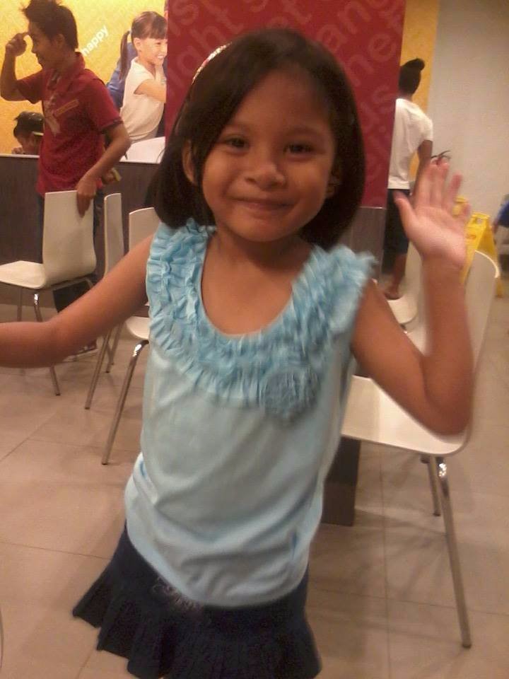 lil girl on blue