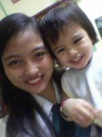 simple yet adorable selfie of baby xyza