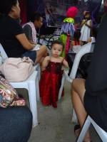 lil girl on blue