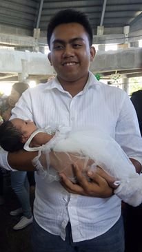 with her papa
