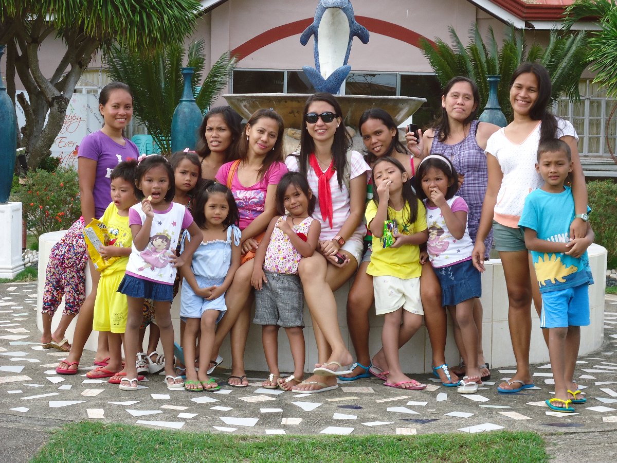with the kids