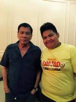 with the best mayor and our soon President of the Phillipines with my Son