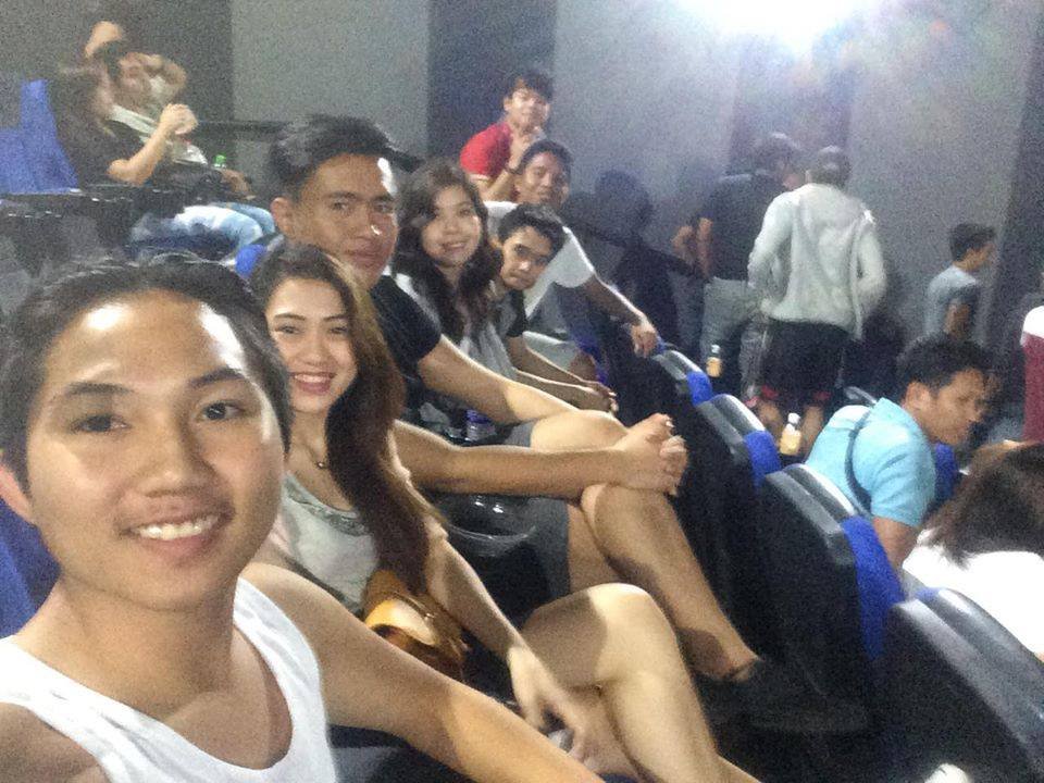 Watching movie with friends #fun #happy #movie #sm