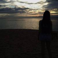 #sea #sunset #me #peace #clouds #whitesand