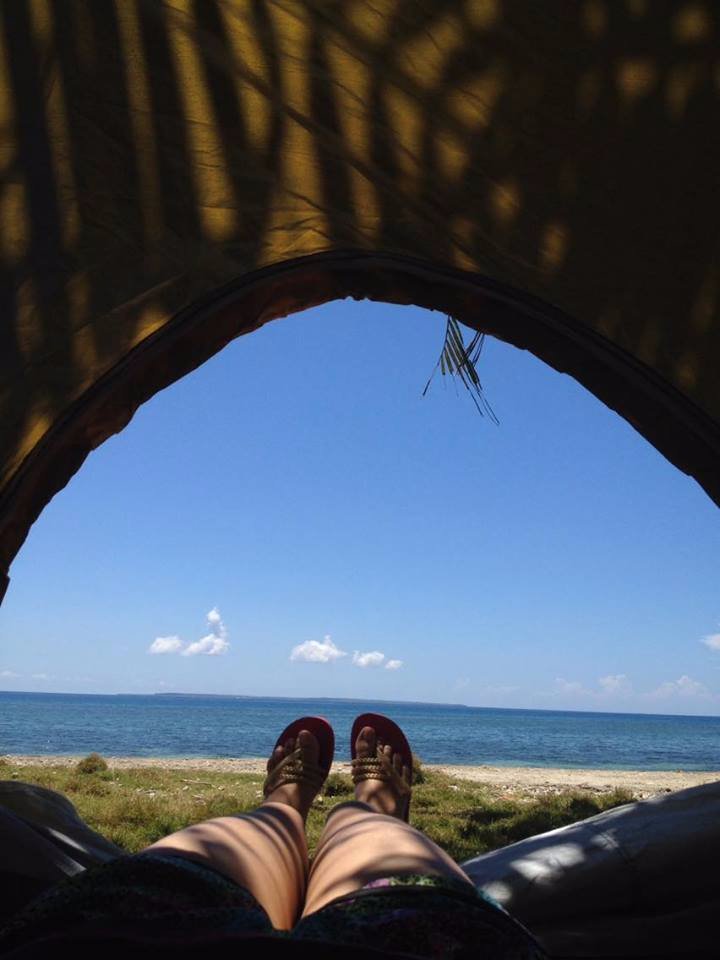 view, beach, tent, sky, blue, bantayan, cebu